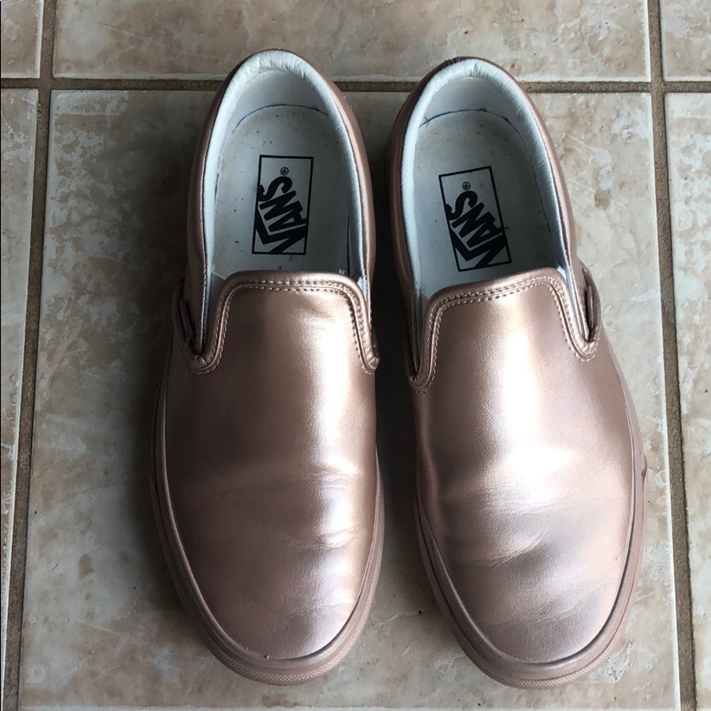 Pink Metallic Vans